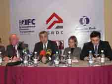 Michael Davey, Mamuka Khazaradze, Thea Gigiberia and Irakli Kilauridze