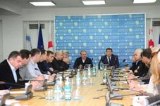 Tbilisi City Council convenes a meeting regarding the 2013 budget.