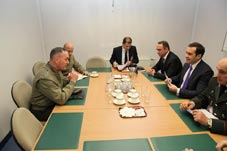 Minister Alasania meets with Commander of the International Security Assistance Force General Joseph F. Dunfo